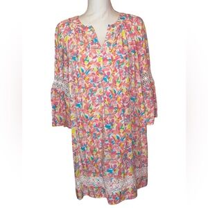 Crown & Ivy Mini Dress PNK/MLT SZ PXL